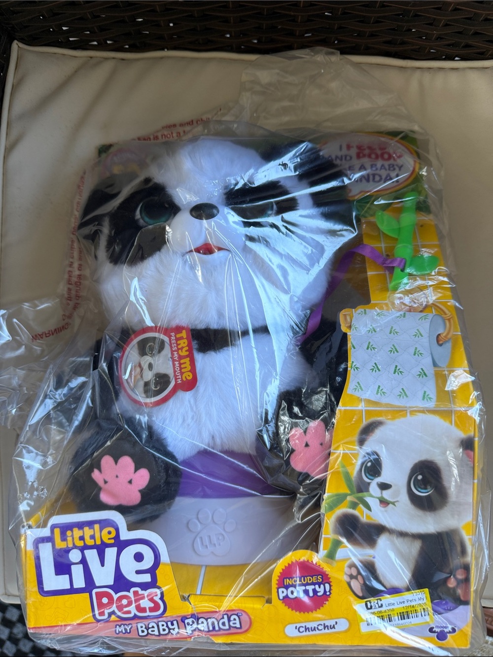 My Baby Panda Plush Toy - Black & White